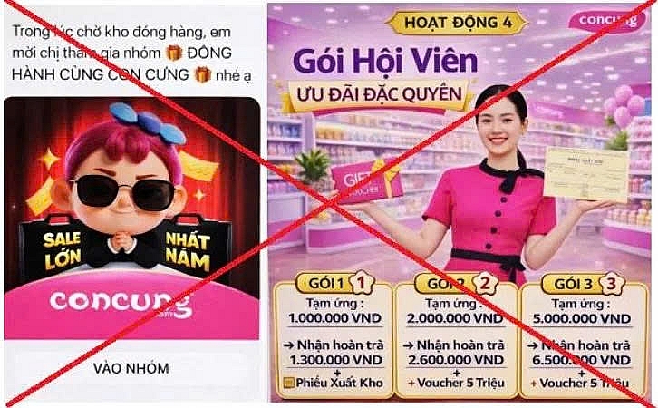 Người dân cần cảnh giác trước thủ đoạn lừa đảo tinh vi, giả mạo thương hiệu lớn để chiếm đoạt tài sản (Nguồn ảnh CATPHN).