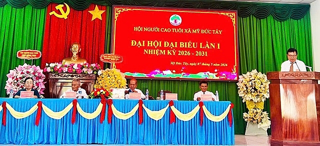 Hội Người cao tuổi xã Mỹ Đức Tây, tỉnh Đồng Tháp tổ chức Đại hội đại biểu lần thứ I, nhiệm kỳ 2026–2031.