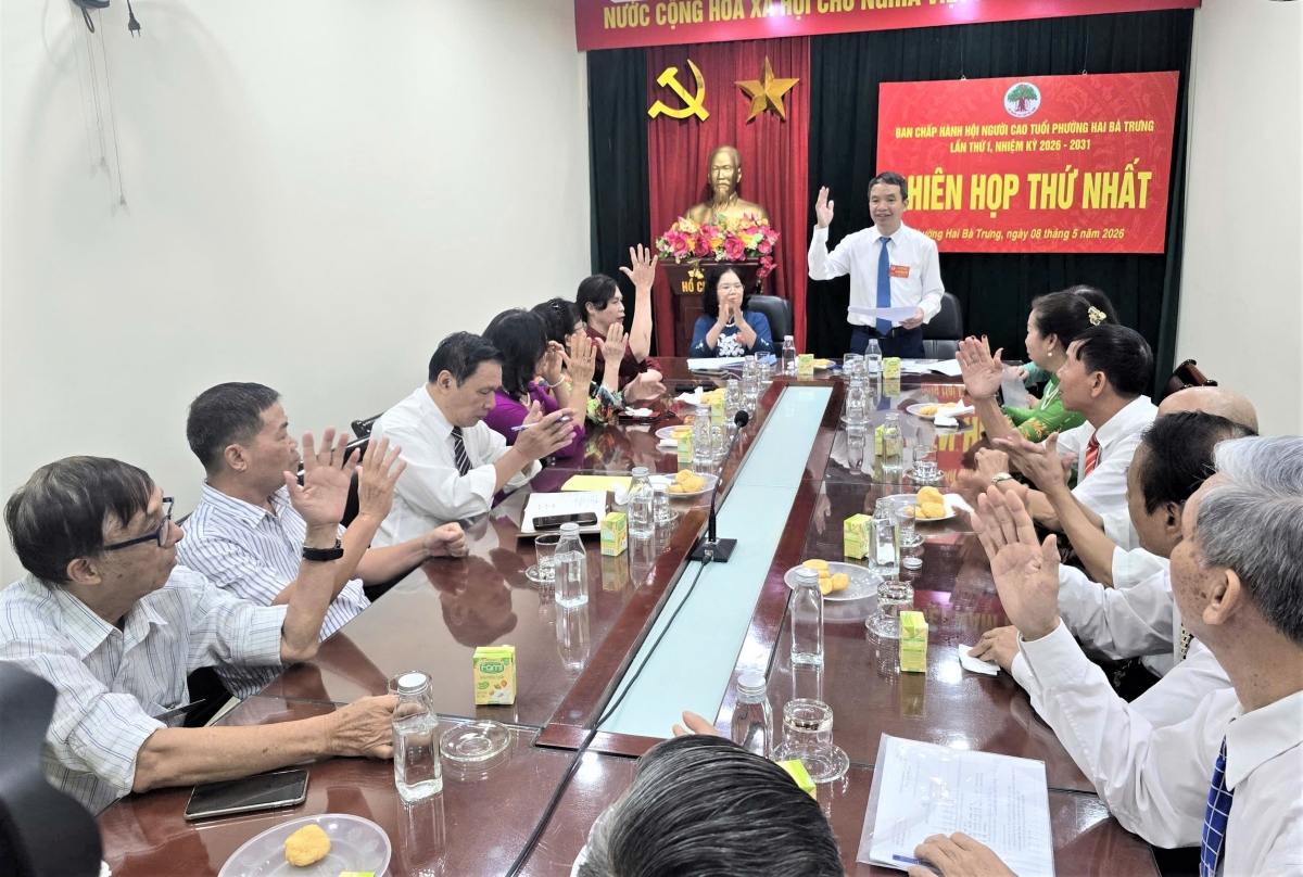 Hội nghị Ban Chấp hành Hội NCT phường Hai Bà Trưng lần thứ nhất
