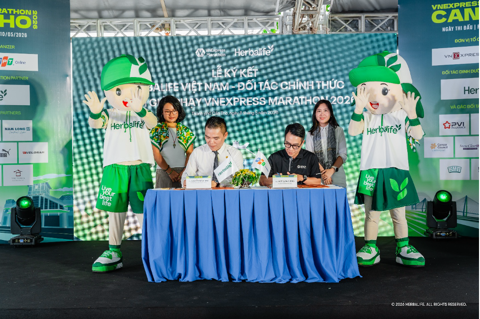 Herbalife Việt Nam tiếp tục đồng hành cùng VnExpress Marathon Cần Thơ 2026