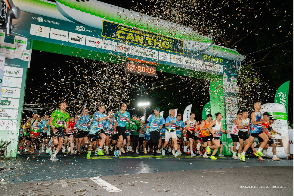 Giải chạy VnExpress Marathon Cần Thơ 2026, diễn ra từ ngày 8 đến 10/5 với cự ly đa dạng.