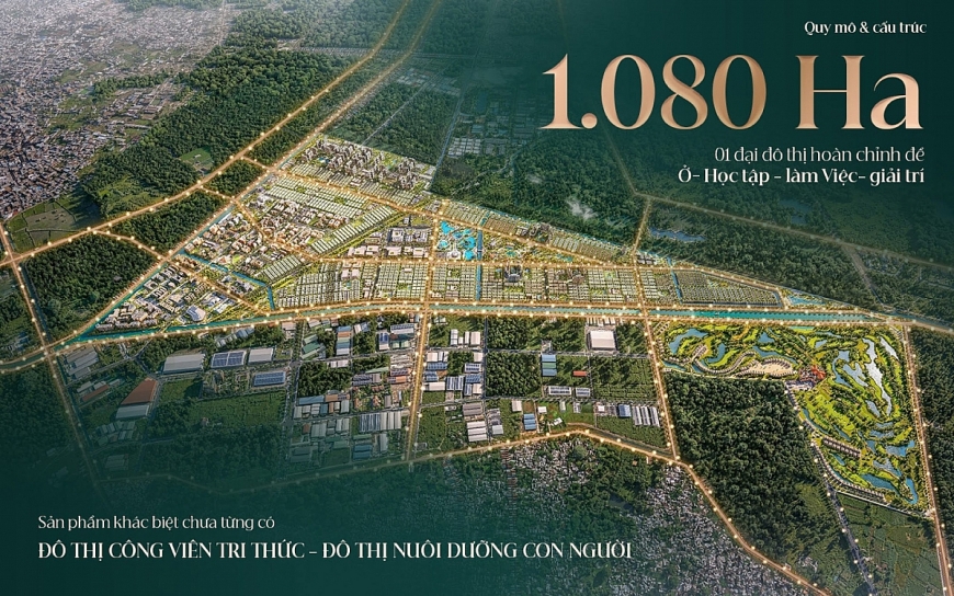 Phối cảnh tổng thể siêu đô thị Vinhomes Sài Gòn Park Hóc Môn quy mô 880ha