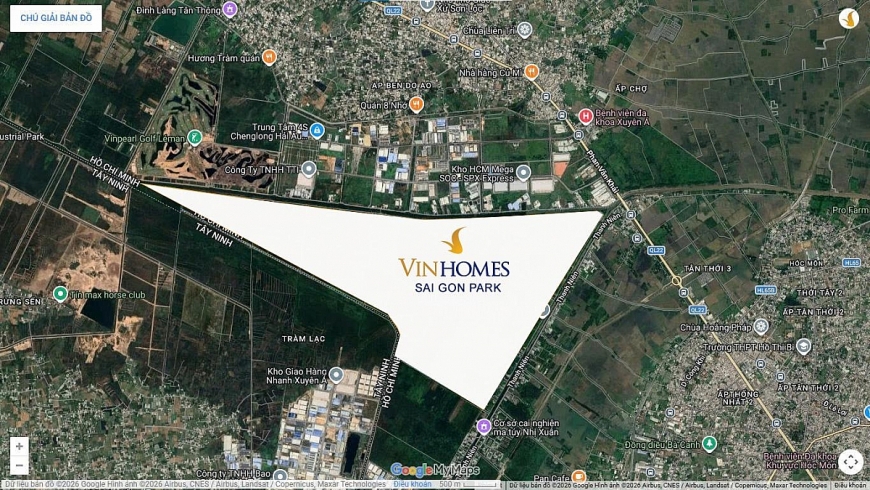  Vị trí chiến lược Vinhomes Sài Gòn Park Hóc Môn kết nối Quốc lộ 22 và Vành đai 3