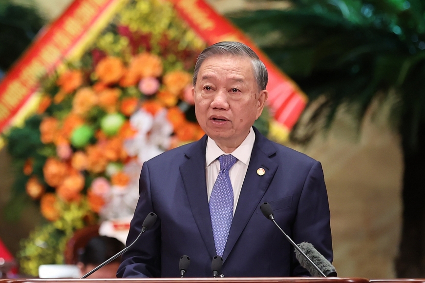 Tổng Bí thư, Chủ tịch nước Tô Lâm: Đại đoàn kết toàn dân tộc là truyền thống quý báu, là đường lối chiến lược của Đảng, là cội nguồn sức mạnh Việt Nam - Ảnh VGP/Nhật Bắc