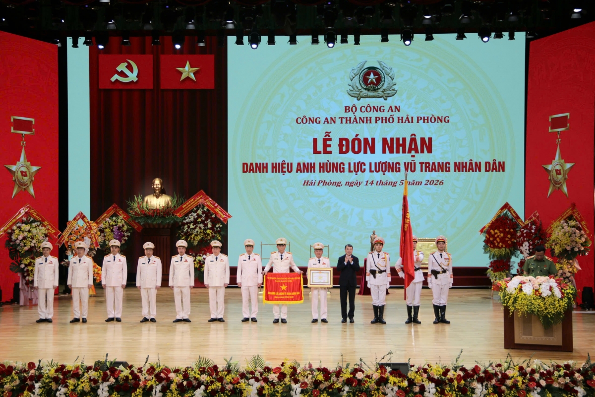 Với những thành tích nổi bật, ngày 17/4/2026, Công an thành phố Hải Phòng vinh dự được Đảng, Nhà nước phong tặng Danh hiệu Anh hùng Lực lượng vũ trang Nhân dân giai đoạn 2015 - 2025.