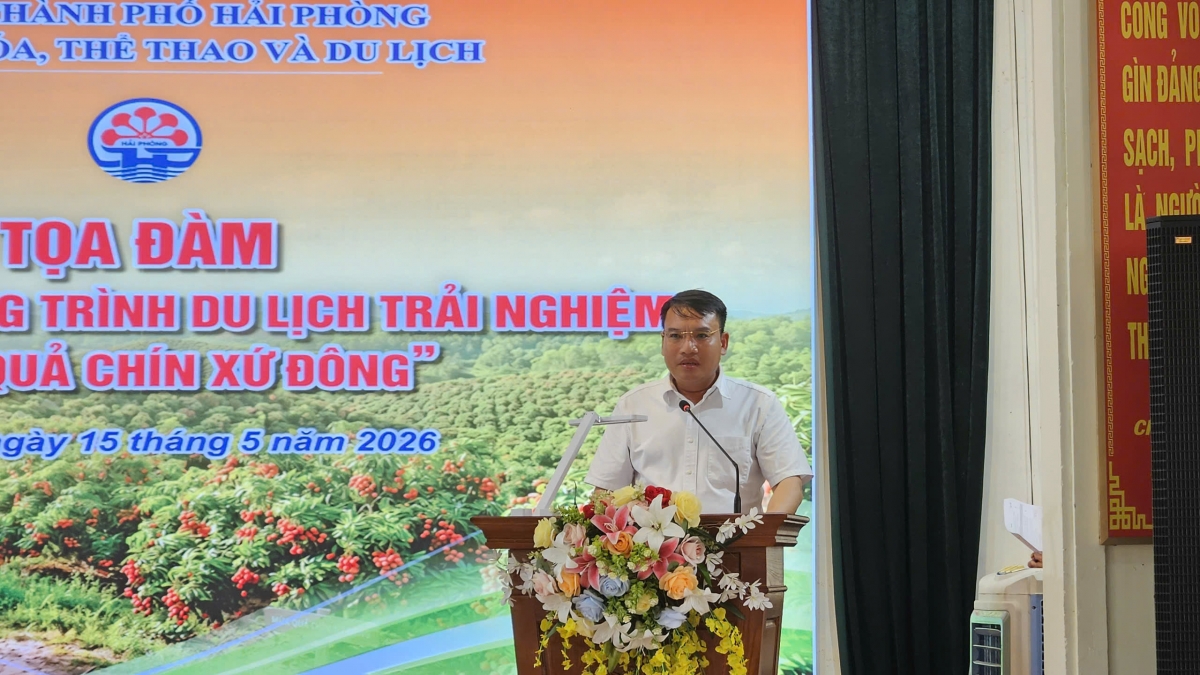 ông Trần Văn Ngọc, Phó Giám đốc Sở Văn hóa, Thể thao và Du lịch Hải Phòng 