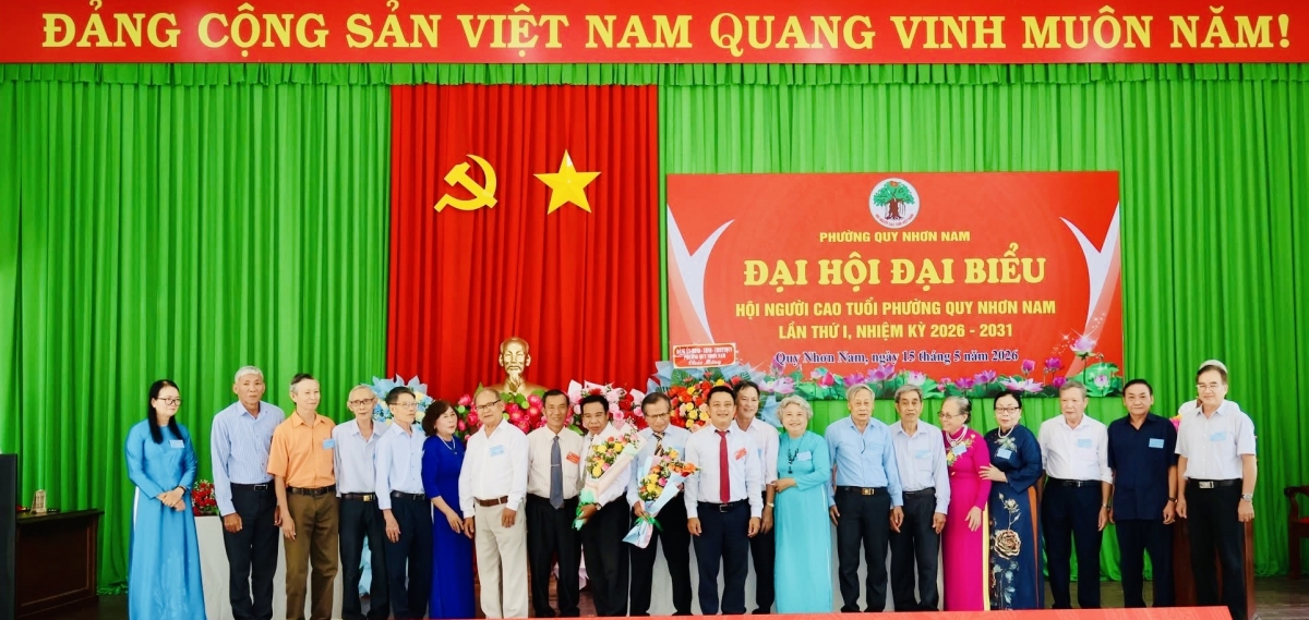 Ban Chấp hành Hội Người cao tuổi phường Quy Nhơn Nam nhiệm kỳ 2026 - 2031.