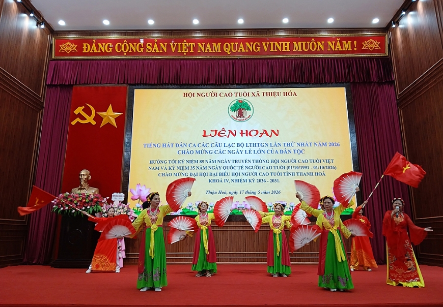 Sôi nổi đồng diễn dưỡng sinh và Liên hoan tiếng hát dân ca NCT năm 2026