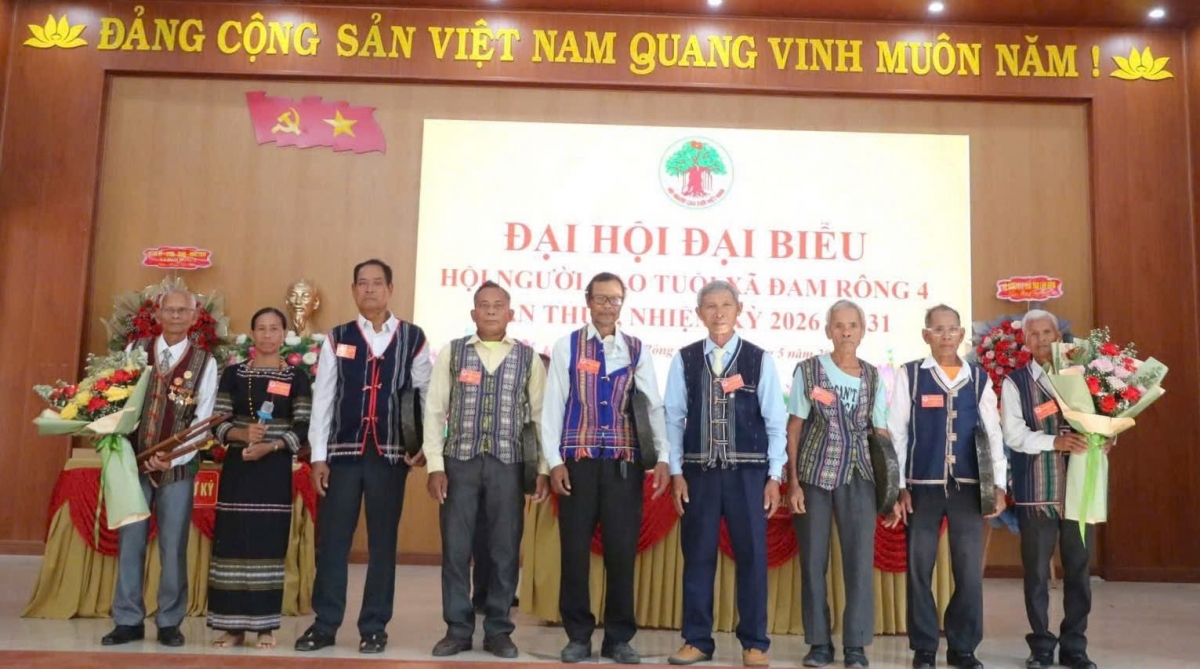 BCH Hội Người cao tuổi xã Đam Rông 4 ra mắt Đại hội