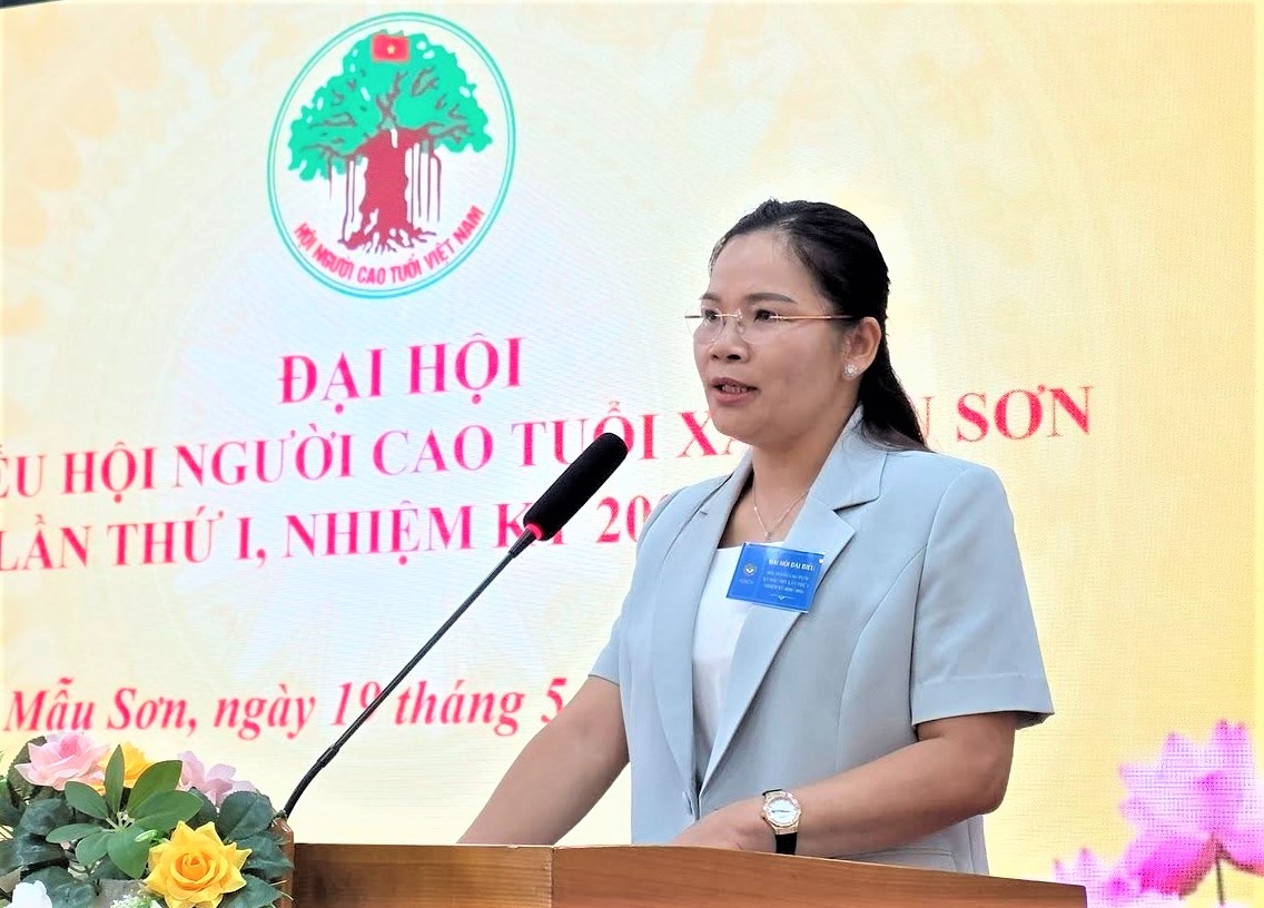 Bà Hoàng Thị Thúy phát biểu