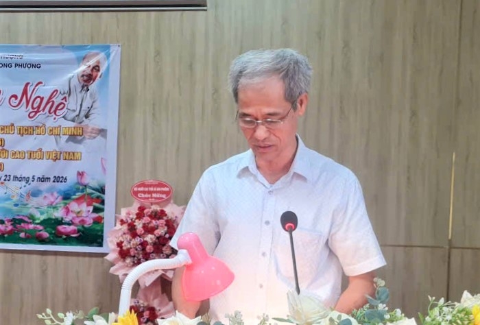 Ông Đỗ Xuân Hùng phát biểu
