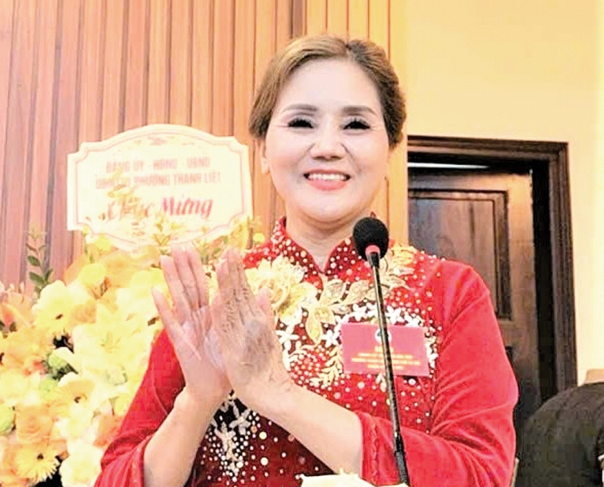Bà Nguyễn Thị Thu Hường, Chủ tịch Hội NCT phường Thanh Liệt