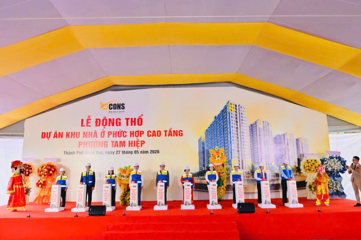 Lễ động thổ Dự án Khu nhà ở phức hợp cao tầng phường Tam Hiệp.
