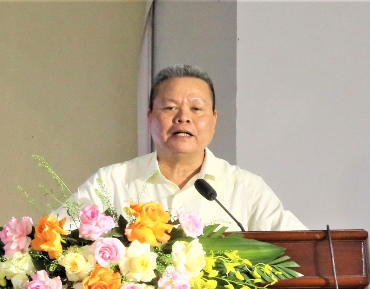 Ông Phạm Huy Giáp phát biểu