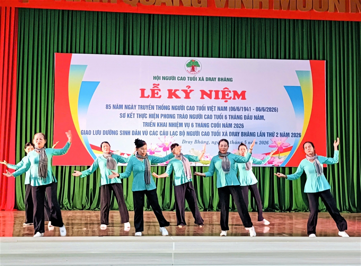 Lễ kỷ niệm 85 năm Ngày truyền thống NCT Việt Nam tại xã Dray Bhăng