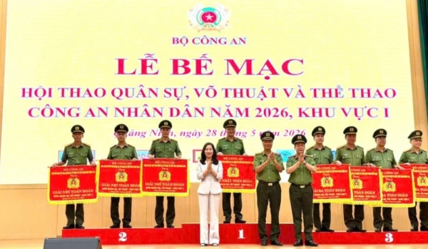 Bế mạc Hội thao quân sự, võ thuật và thể thao Công an nhân dân năm 2026 - Khu vực I