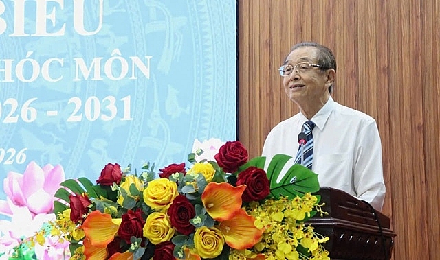 Ông Huỳnh Thành Lập phát biểu tại Đại hội.
