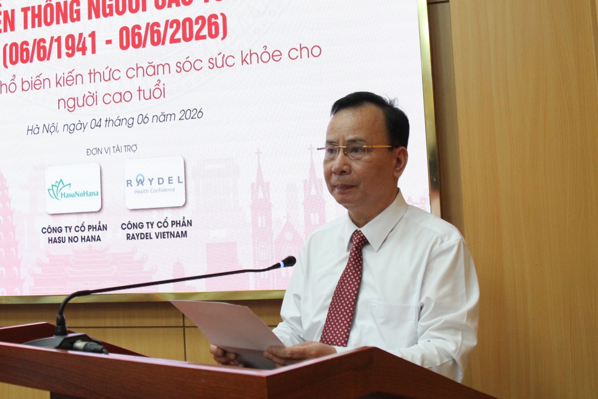 Phó Chủ tịch Trung ương Hội NCT Việt Nam phát biểu tại Hội thảo