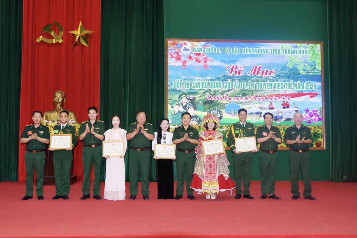 Bộ đội Biên phòng tỉnh Thanh Hóa trao giải nhất cho 05 cá nhân