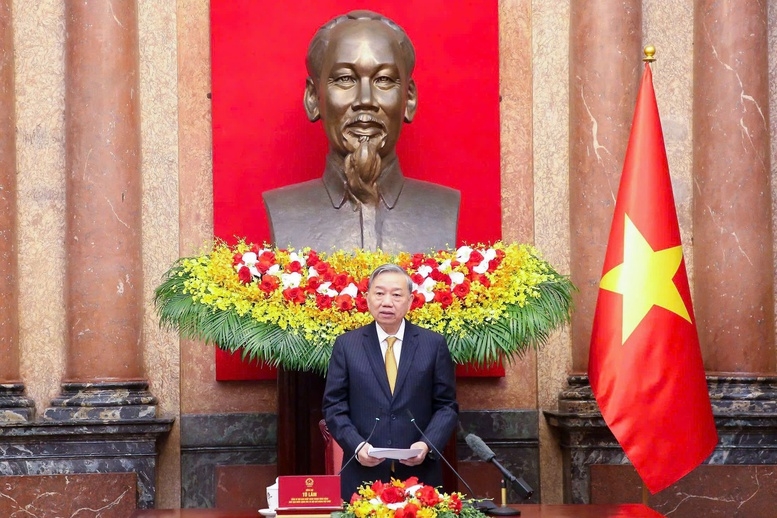 Tổng Bí thư, Chủ tịch nước Tô Lâm phát biểu tại buổi gặp mặt 85 người cao tuổi toàn quốc trong các phòng trào thi đua yêu nước giai đoạn 2021-2026.