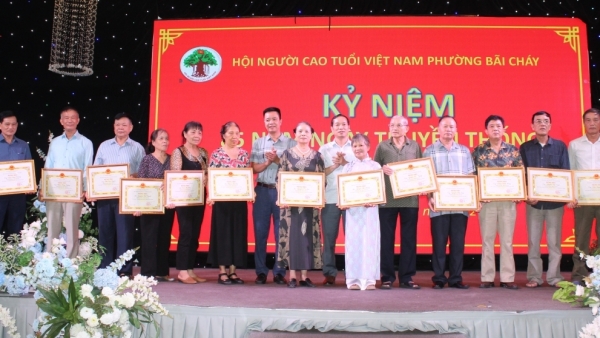 Hội NCT phường Bãi Cháy kỷ niệm 85 năm ngày truyền thống người cao tuổi Việt Nam