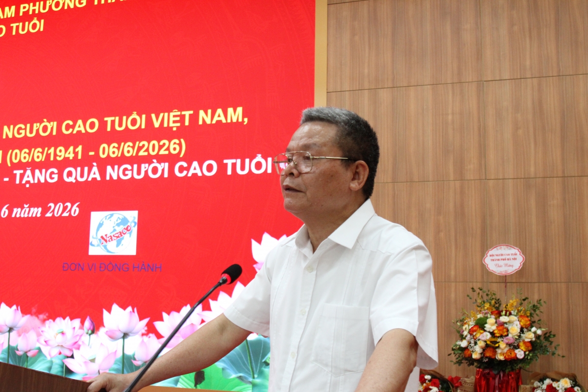 Ông Phạm Huy Giáp, Phó Chủ tịch Thường trực Hội NCT TP Hà Nội