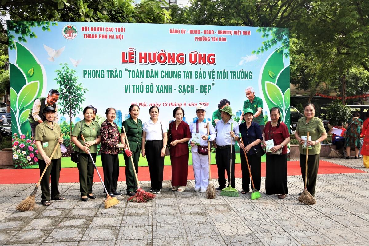 Người cao tuổi Thủ đô gương mẫu lan tỏa trách nhiệm bảo vệ môi trường