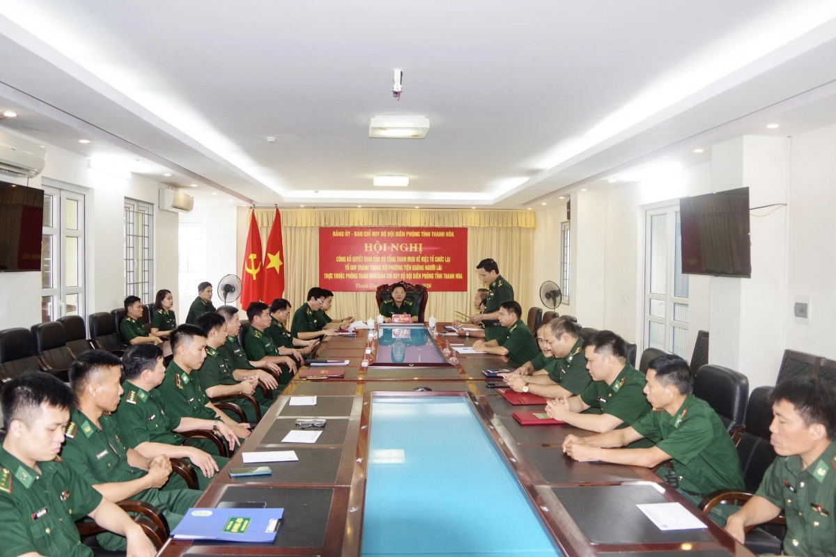 Toàn cảnh Hội nghị Tại Ban chỉ huy Bộ đội Biên phòng tỉnh Thanh Hóa