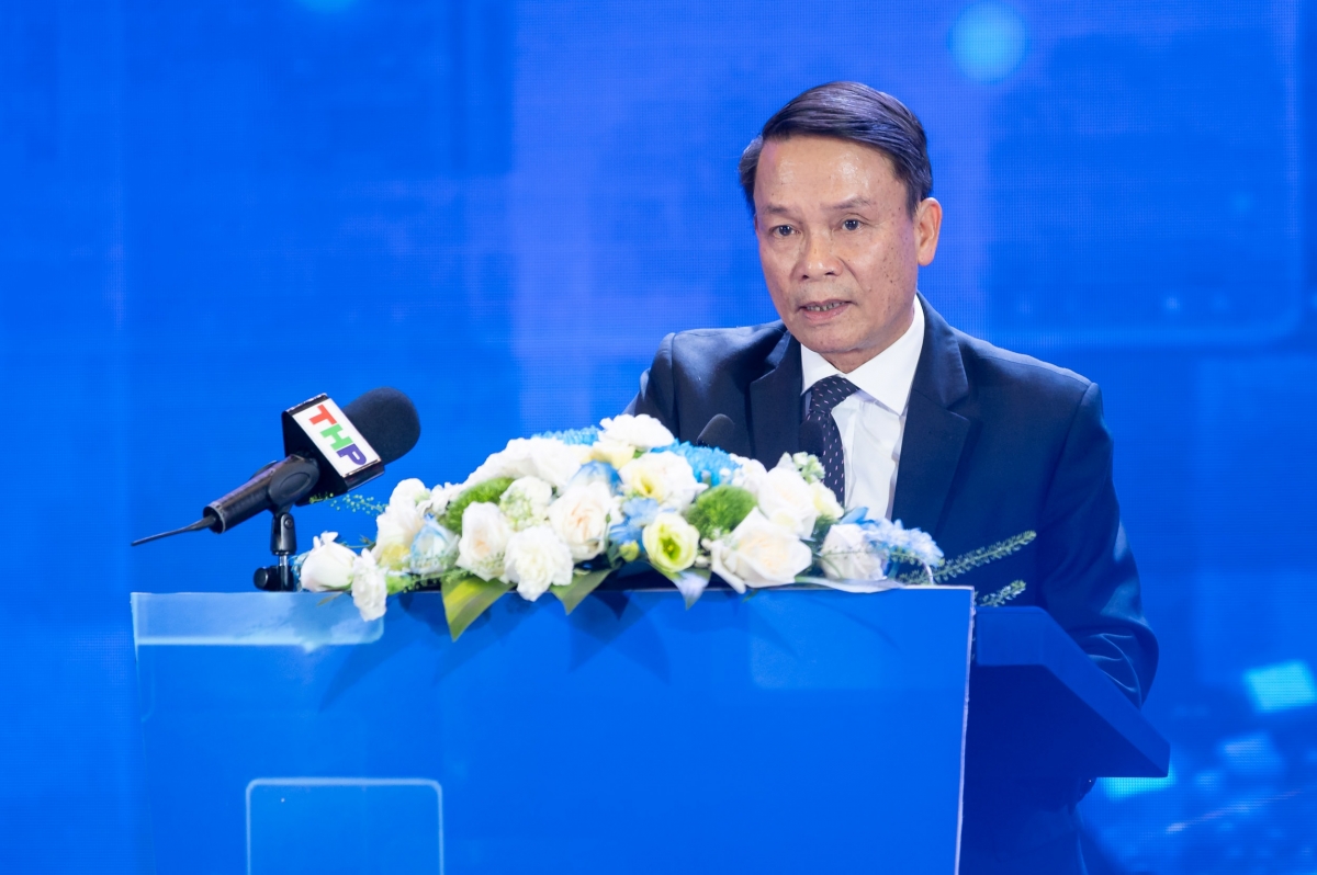 Phó Chủ tịch Thường trực Hội Nhà báo Việt Nam, Trưởng Ban tổ chức Hội Báo toàn quốc 2026 Nguyễn Đức Lợi phát biểu bế mạc Hội báo. 
