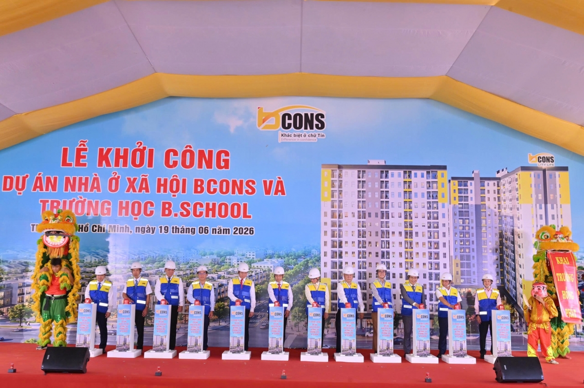 Lễ Khởi công Dự án Nhà ở xã hội Bcons và Trường học B.School