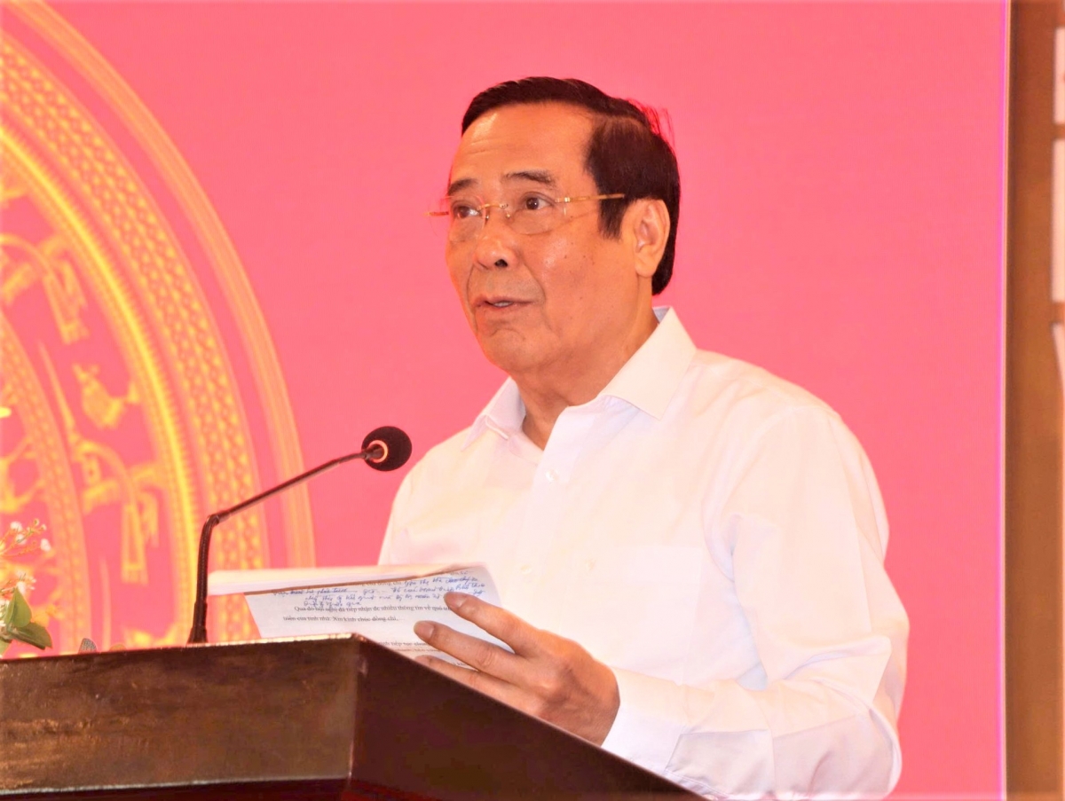 Chủ tịch Hội NCT Việt Nam Nguyễn Thanh Bình phát biểu khai mạc Hội nghị