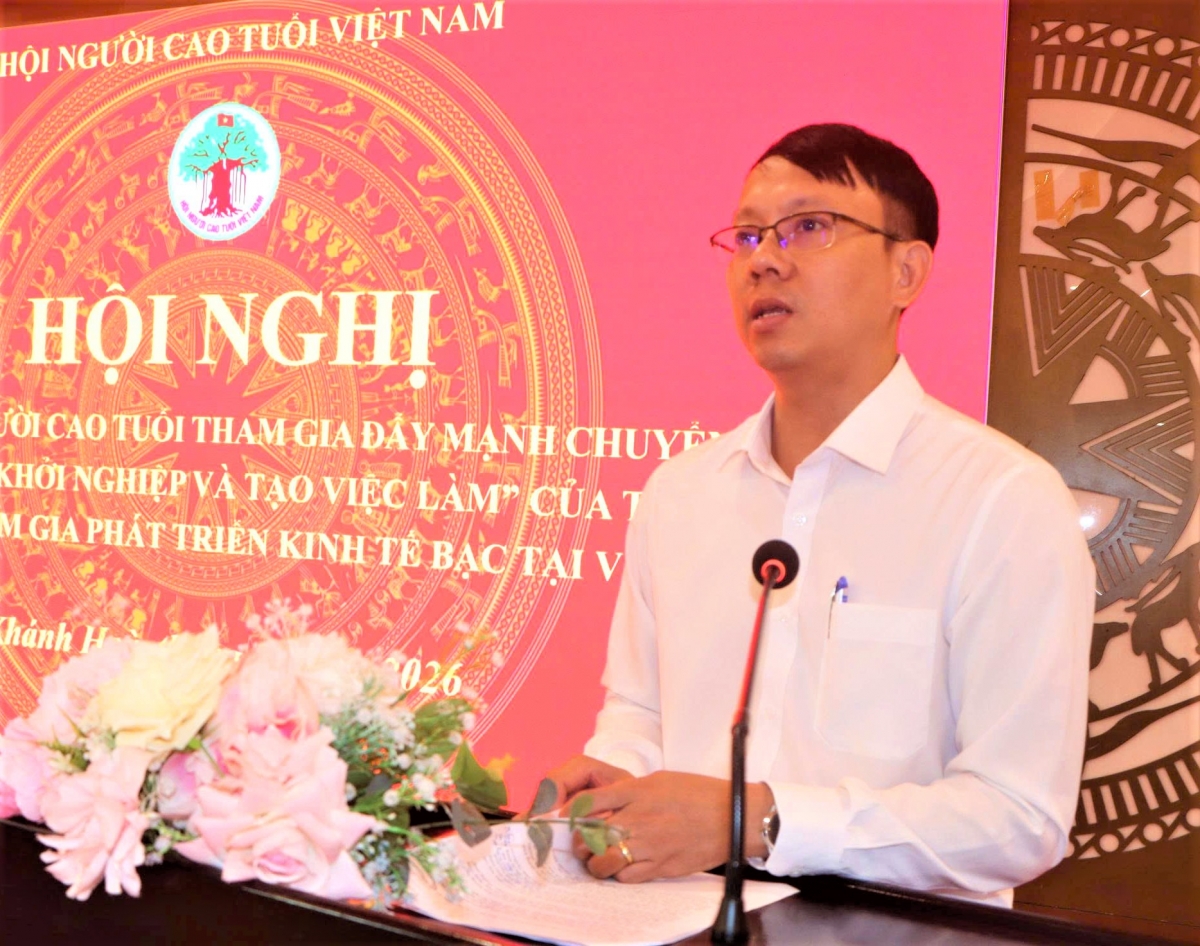 Phó Chủ tịch UBND tỉnh Khánh Hòa Nguyễn Thanh Hà phát biểu