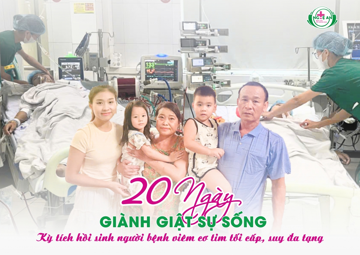 Bệnh nhân đã trở về cuộc sống bình thường sau những nỗ lực hết mình của đội ngũ y, bác sỹ Bệnh viện đa khoa Nghệ An