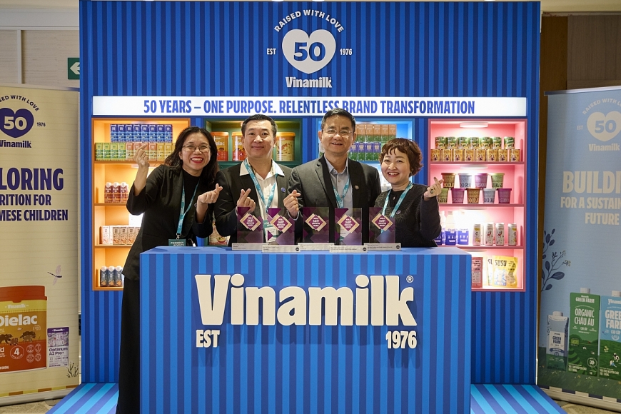 Vinamilk giành chiến thắng áp đảo với 5 hạng mục tại Giải thưởng Đổi mới Ngành sữa Thế giới (Ảnh: VN)