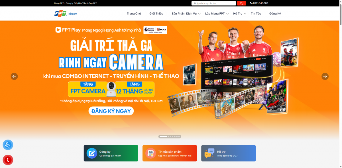 Đăng ký Internet FPT online chỉ với vài bước trên MangFPT.vn