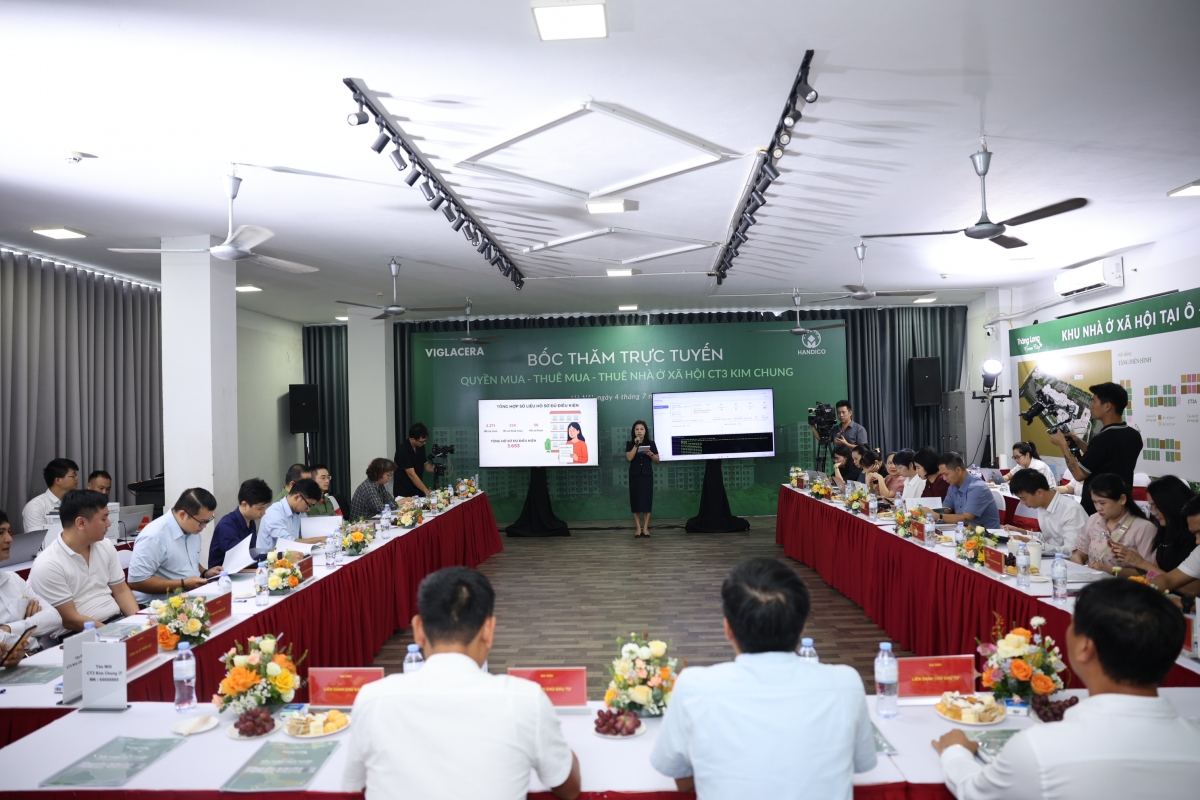 Nhà ở xã hội CT3 Kim Chung: Hơn 3.600 hồ sơ tham gia bốc thăm trực tuyến