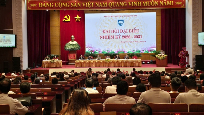 Toàn cảnh Đại hội đại biểu Liên hiệp các Hội Văn học Nghệ thuật tỉnh Quảng Ninh lần thứ I, nhiệm kỳ 2026-2031. Toàn cảnh Đại hội đại biểu Liên hiệp các Hội Văn học Nghệ thuật tỉnh Quảng Ninh lần thứ I, nhiệm kỳ 2026-2031.