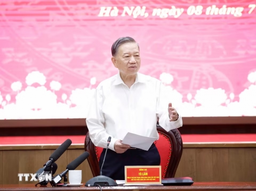 Tổng Bí thư, Chủ tịch nước Tô Lâm làm việc với Ban Thường vụ Thành ủy Hà Nội