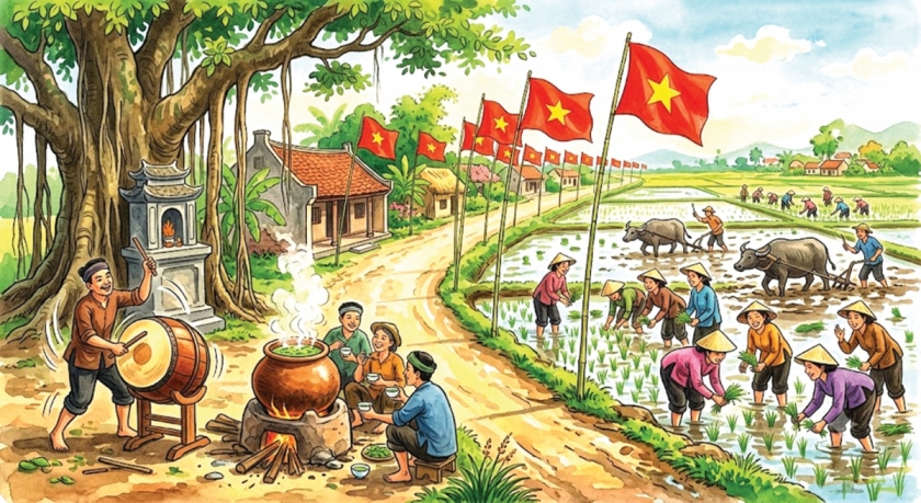 Rưng rưng nhớ bát cơm quy phần