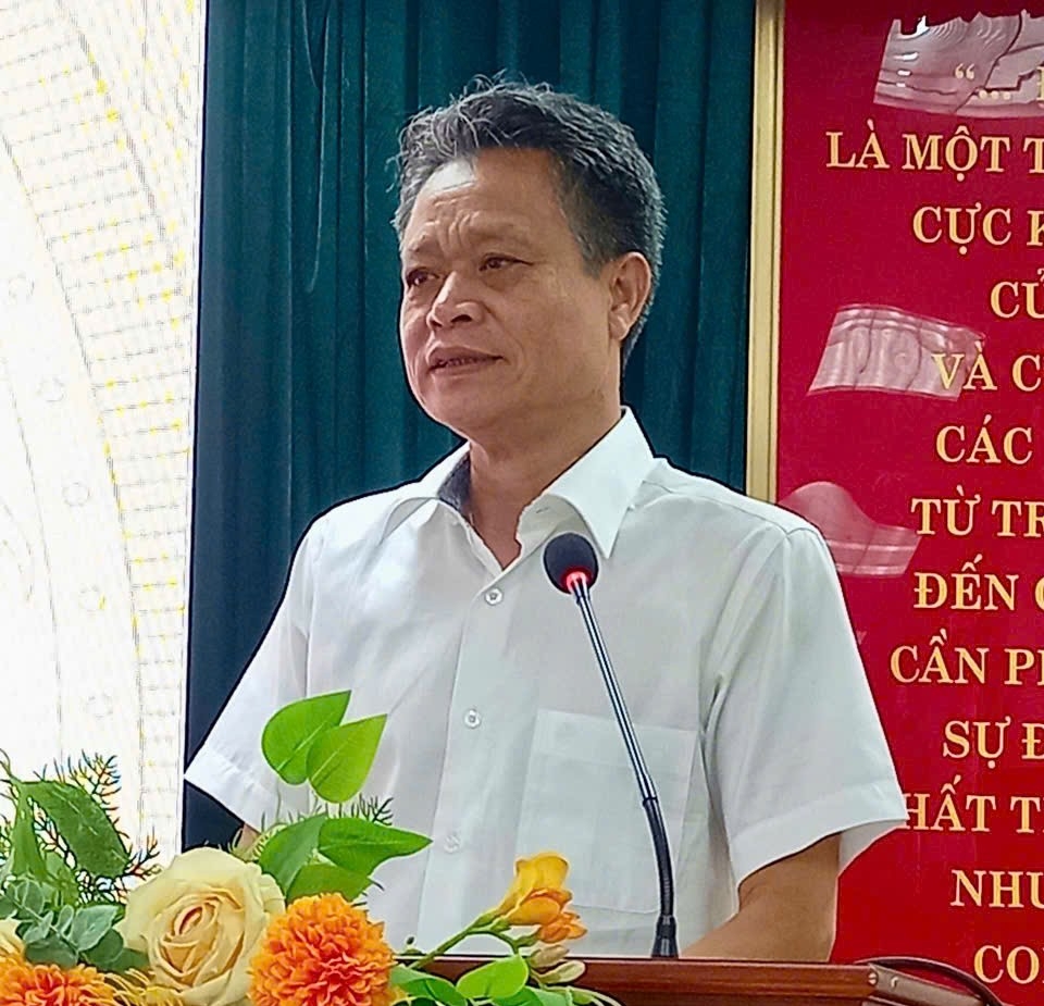 Ông Đào Ngọc Triệu phát biểu Ông Đào Ngọc Triệu phát biểu
