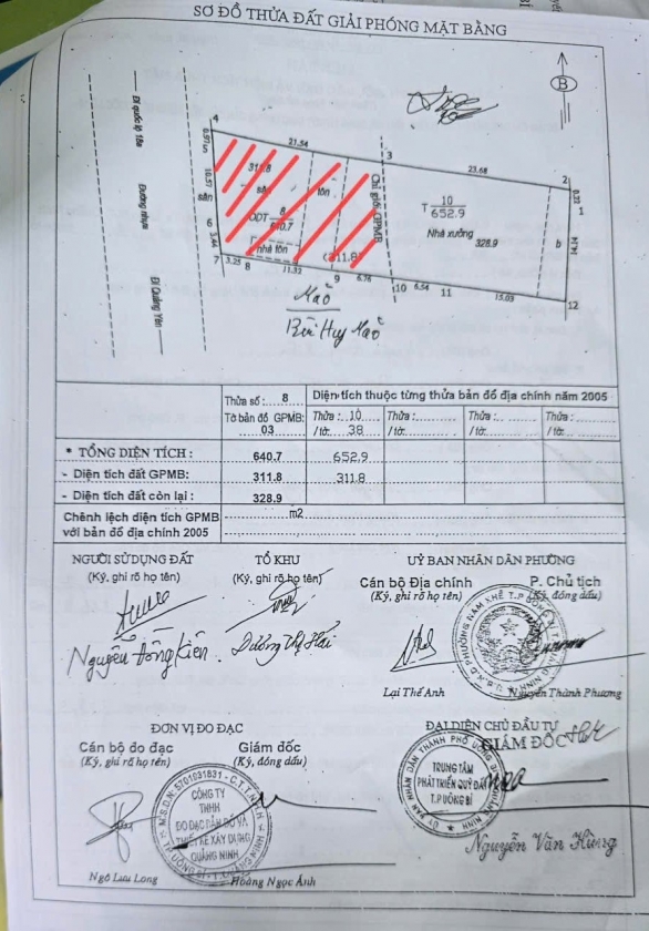 Nhịp cầu bạn đọc phần diện tích đất của gia đình