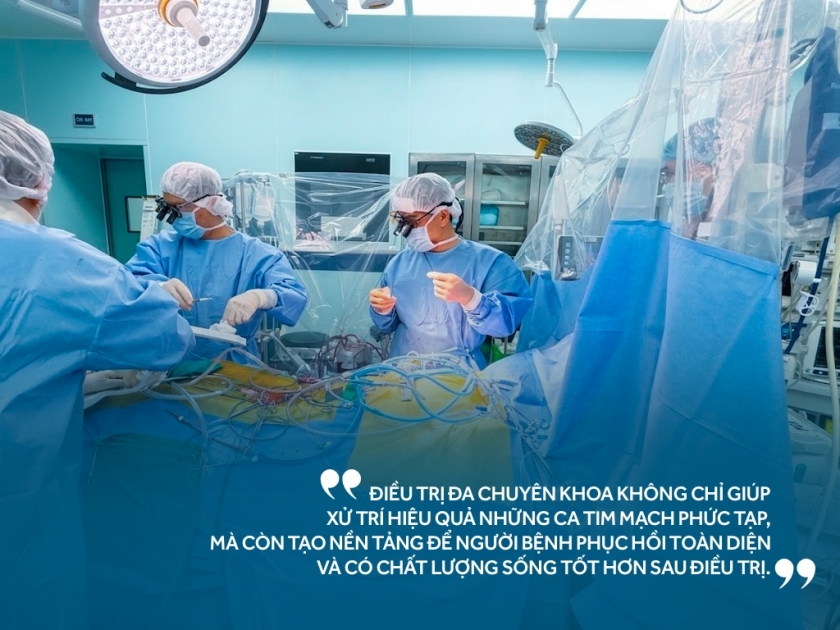 Phía sau mỗi ca phẫu thuật thành công là sự phối hợp chặt chẽ,   chính xác và tận tâm của cả ê-kíp.