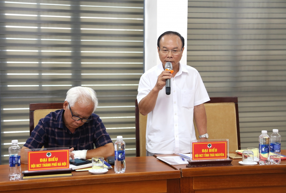 Ông Hà Minh Lợi, Phó Chủ tịch Họi Người cao tuổi tỉnh Thái Nguyên phát biểu Ông Hà Minh Lợi, Phó Chủ tịch Họi Người cao tuổi tỉnh Thái Nguyên phát biểu