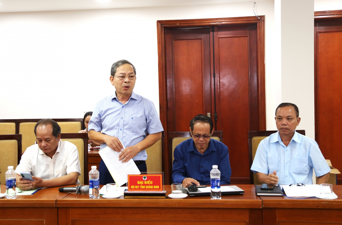 Ông Vũ Hồng Hải, Chủ tịch Hội Người cao tuỏi tỉnh Quảng Ninh phát biểu Ông Vũ Hồng Hải, Chủ tịch Hội Người cao tuỏi tỉnh Quảng Ninh phát biểu