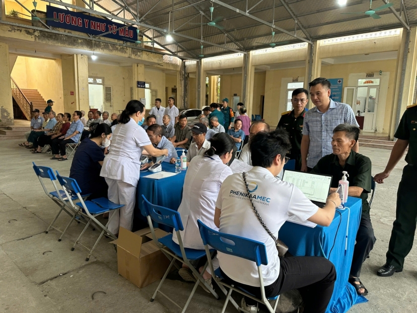 Bệnh viện Đại học Phenikaa (PhenikaaMec) phối hợp UBND phường Dương Nội (Hà Nội) tổ chức khám sức khỏe miễn phí cho hơn 200 thương binh, bệnh binh, thân nhân liệt sĩ và người có công với cách mạng trên địa bàn Bệnh viện Đại học Phenikaa (PhenikaaMec) phối hợp UBND phường Dương Nội (Hà Nội) tổ chức khám sức khỏe miễn phí cho hơn 200 thương binh, bệnh binh, thân nhân liệt sĩ và người có công với cách mạng trên địa bàn