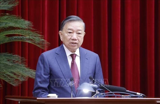 Tổng Bí thư, Chủ tịch nước Tô Lâm phát biểu khai mạc Hội nghị lần thứ ba Ban Chấp hành Trung ương Đảng khoá XIV. Ảnh: Thống Nhất/TTXVN Tổng Bí thư, Chủ tịch nước Tô Lâm phát biểu khai mạc Hội nghị lần thứ ba Ban Chấp hành Trung ương Đảng khoá XIV. Ảnh: Thống Nhất/TTXVN