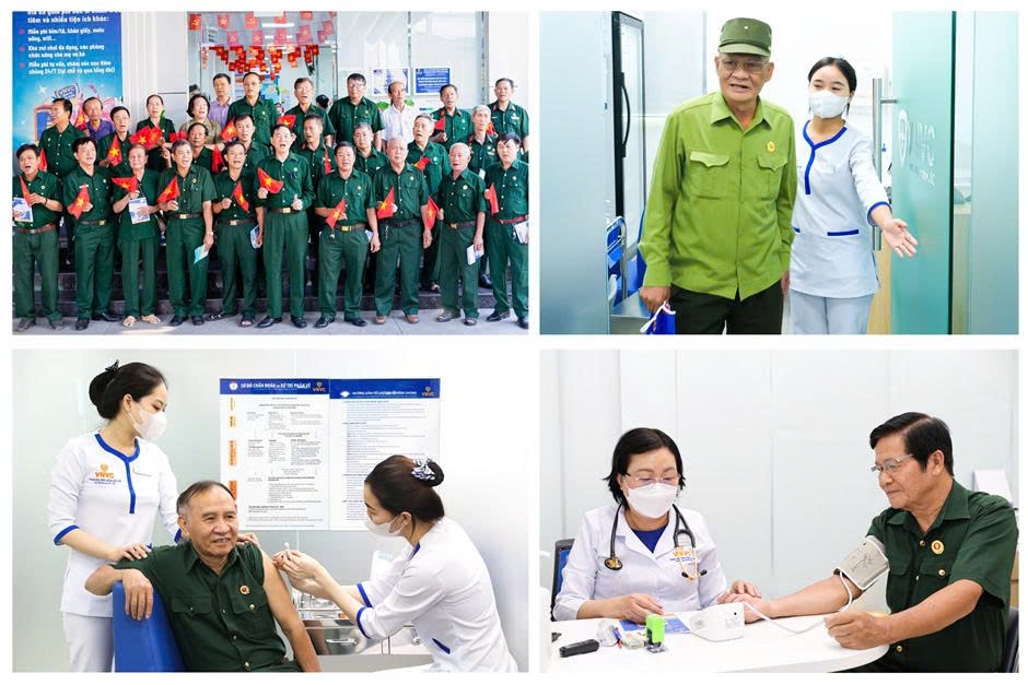 Năm 2025, Hệ thống Tiêm chủng VNVC cũng đã triển khai chương trình tiêm vắc xin cúm miễn phí dành cho các cựu chiến binh, người có công với cách mạng nhân kỷ niệm 50 năm thống nhất đất nước.