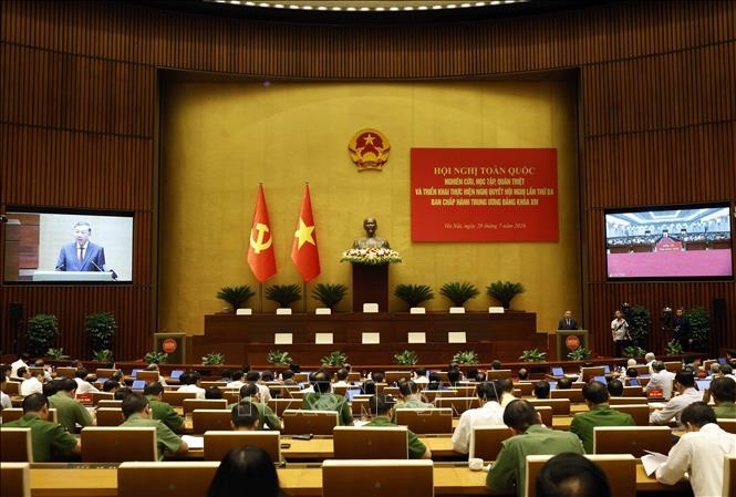 Tổng Bí thư, Chủ tịch nước Tô Lâm phát biểu chỉ đạo. Ảnh: Thống Nhất/TTXVN Tổng Bí thư, Chủ tịch nước Tô Lâm phát biểu chỉ đạo. Ảnh: Thống Nhất/TTXVN