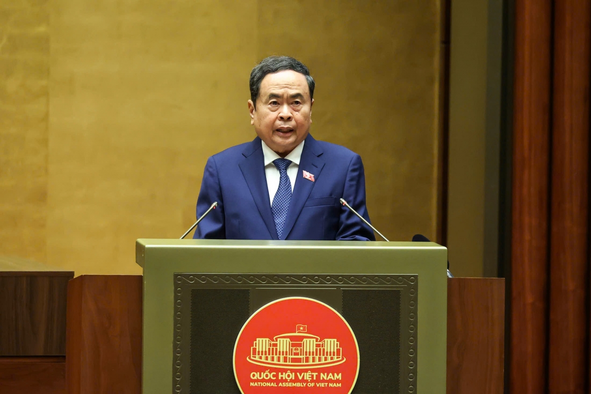 Ông Trần Thanh Mẫn, Chủ tịch Quốc hội phát biểu khai mạc Kỳ họp Ông Trần Thanh Mẫn, Chủ tịch Quốc hội phát biểu khai mạc Kỳ họp