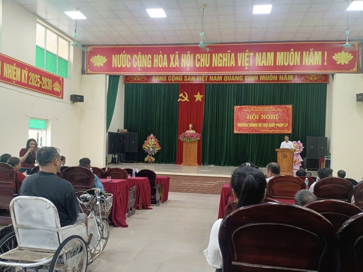 Hội nghị truyền thông về Trợ giúp pháp lý do Trung tâm Trợ giúp pháp lý Nhà nước tỉnh Thanh Hóa tổ chức trên địa bàn Hội nghị truyền thông về Trợ giúp pháp lý do Trung tâm Trợ giúp pháp lý Nhà nước tỉnh Thanh Hóa tổ chức trên địa bàn